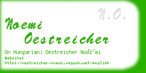 noemi oestreicher business card